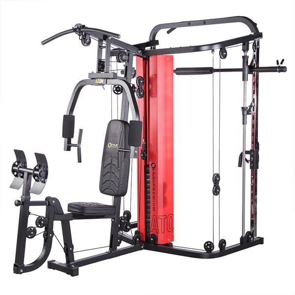 MÁQUINA SMITH + MULTI-GIMNASIO ATOM HMS PREMIUM