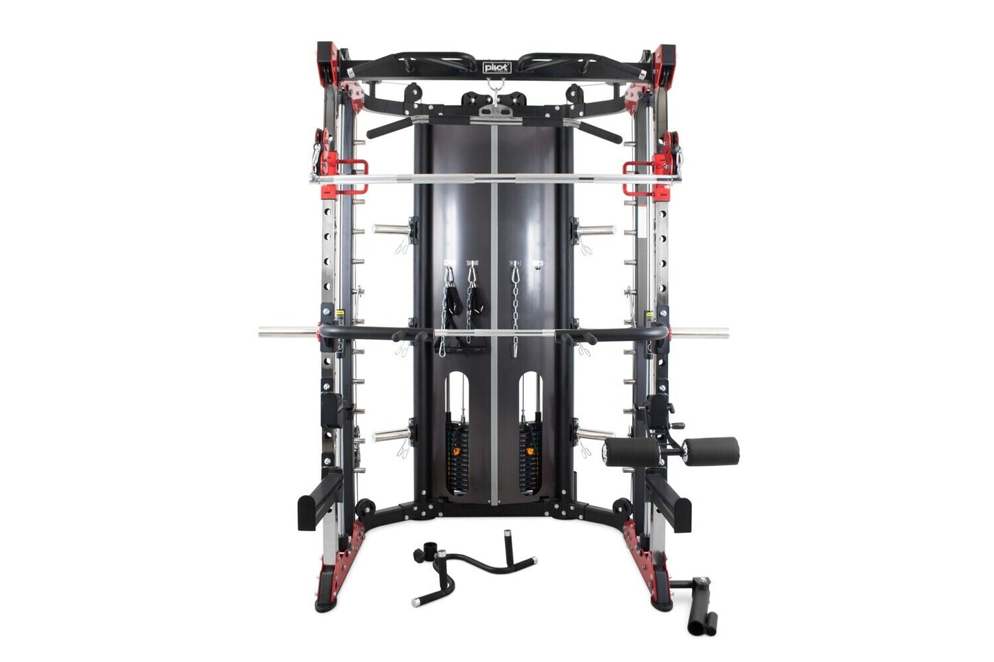 MÁQUINA SMITH FUNCIONAL PIVOT FITNESS FSM-400 CON 2X90 KG PILAS DE PESO