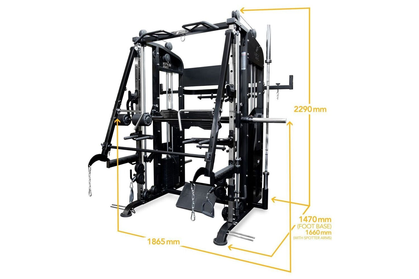 MÁQUINA SMITH MULTIFUNCTIONAL NEWTON FITNESS BLACK SERIES BLK-5000