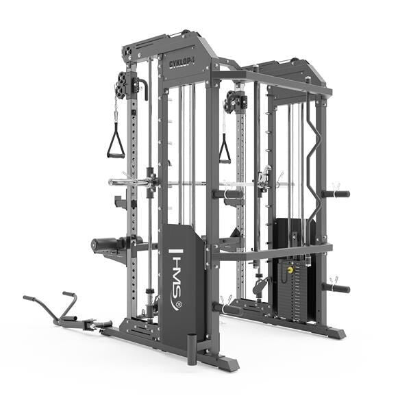 MÁQUINA SMITH SEMI COMERCIAL HMS CYKLOP 4 CON 240 KG