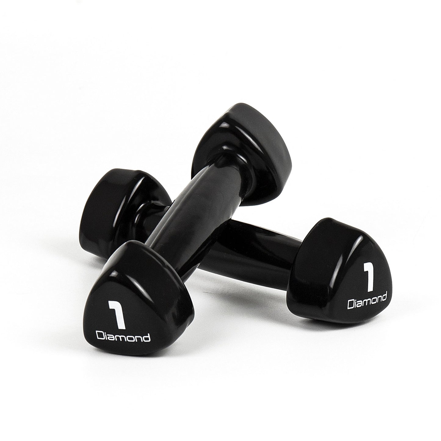 SET 1-10 KG MANCUERNAS PROFESIONALES DE VINILO DIAMOND FITNESS
