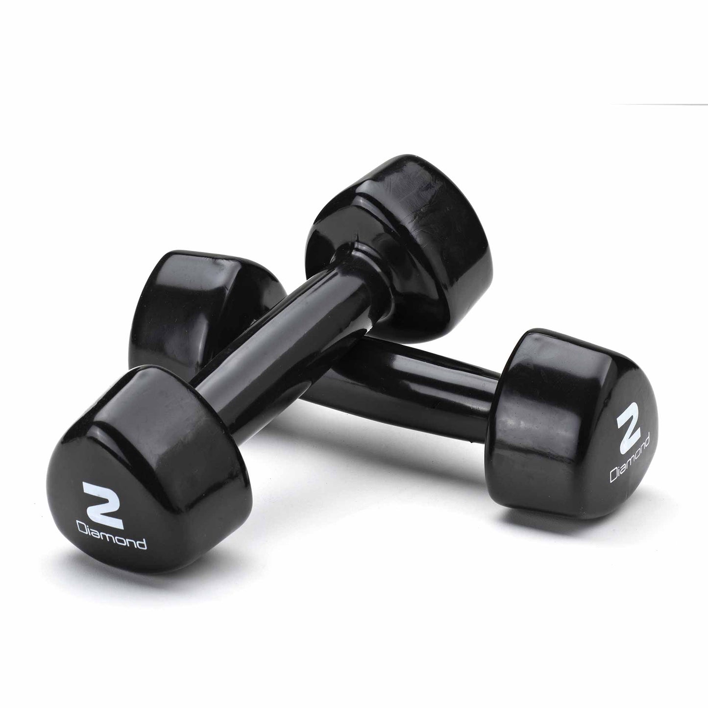 SET 1-10 KG MANCUERNAS PROFESIONALES DE VINILO DIAMOND FITNESS