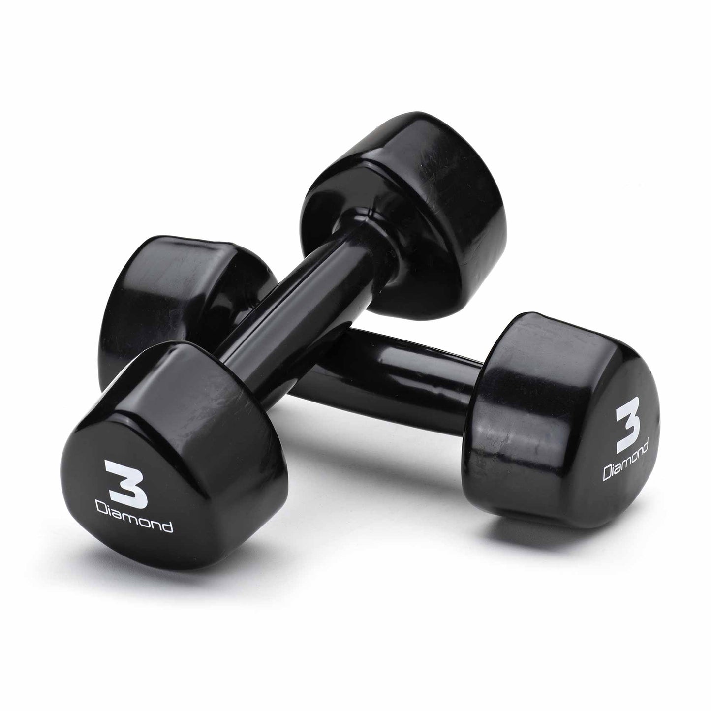 SET 1-10 KG MANCUERNAS PROFESIONALES DE VINILO DIAMOND FITNESS