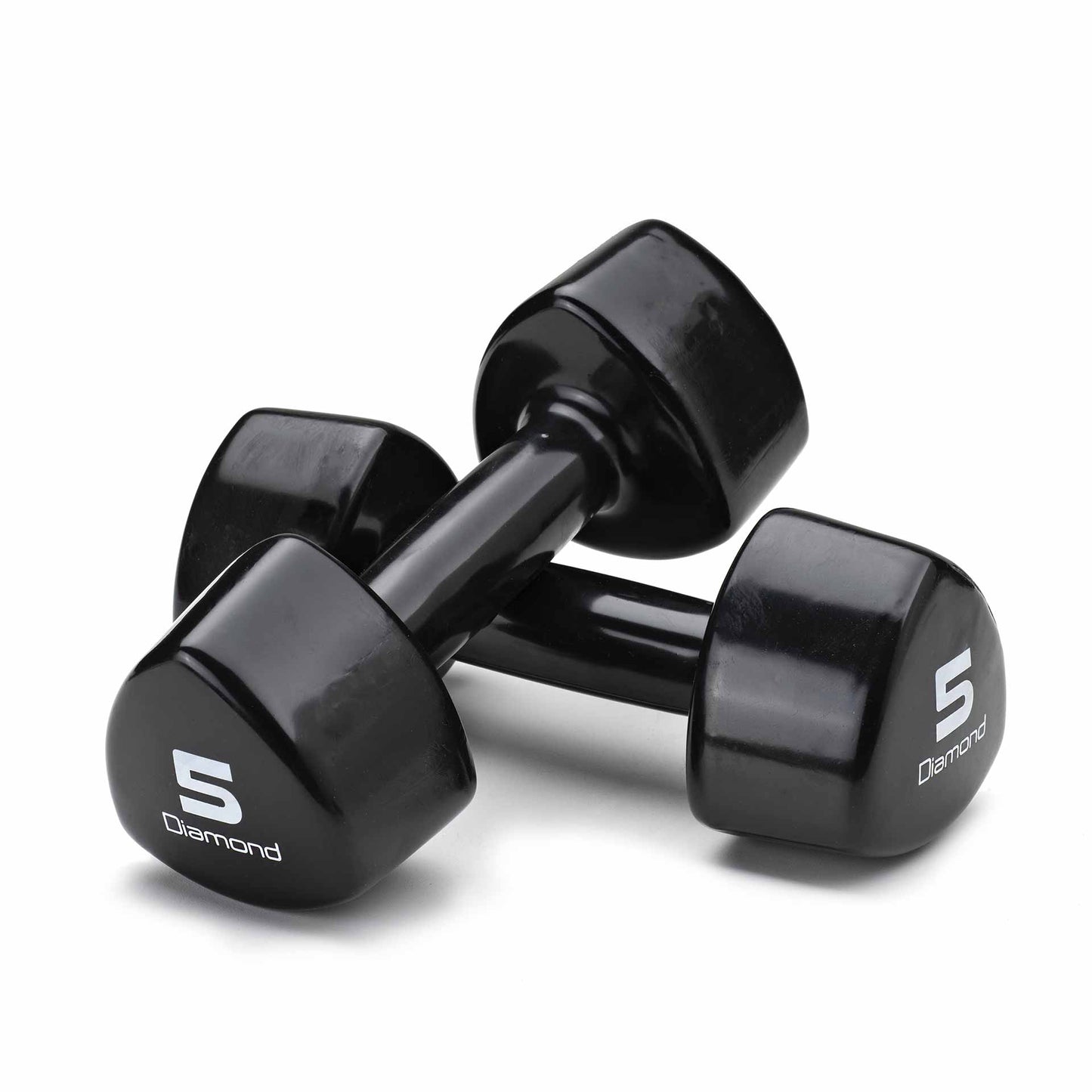 SET 1-10 KG MANCUERNAS PROFESIONALES DE VINILO DIAMOND FITNESS