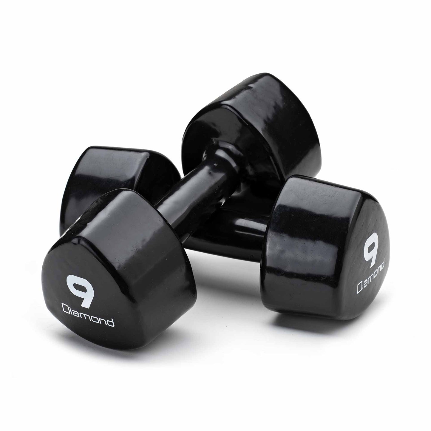SET 1-10 KG MANCUERNAS PROFESIONALES DE VINILO DIAMOND FITNESS