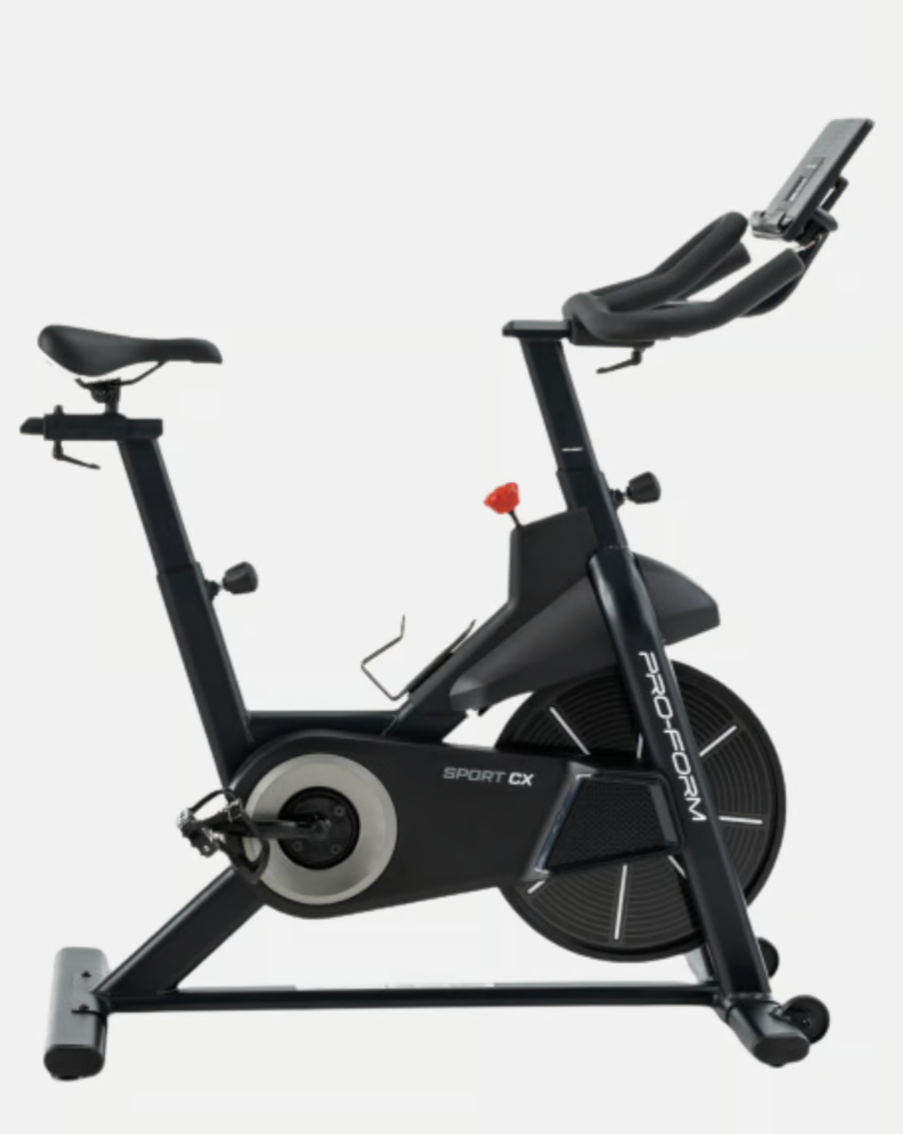 BICICLETA SPINNING PRO FORM CON GRAN PANTALLA LCD Y SOPORTE PARA TABLETA INTEGRADO