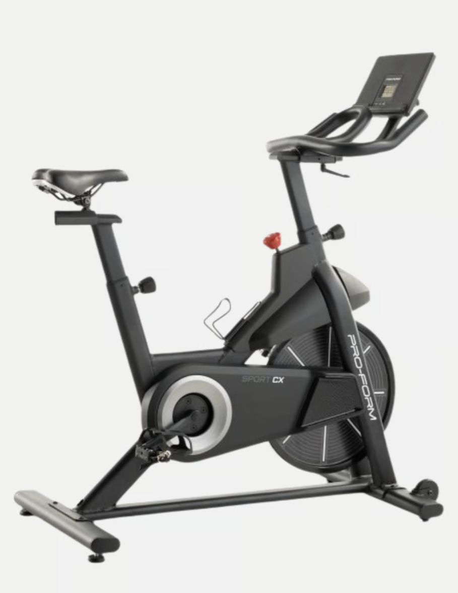 BICICLETA SPINNING PRO FORM CON GRAN PANTALLA LCD Y SOPORTE PARA TABLETA INTEGRADO