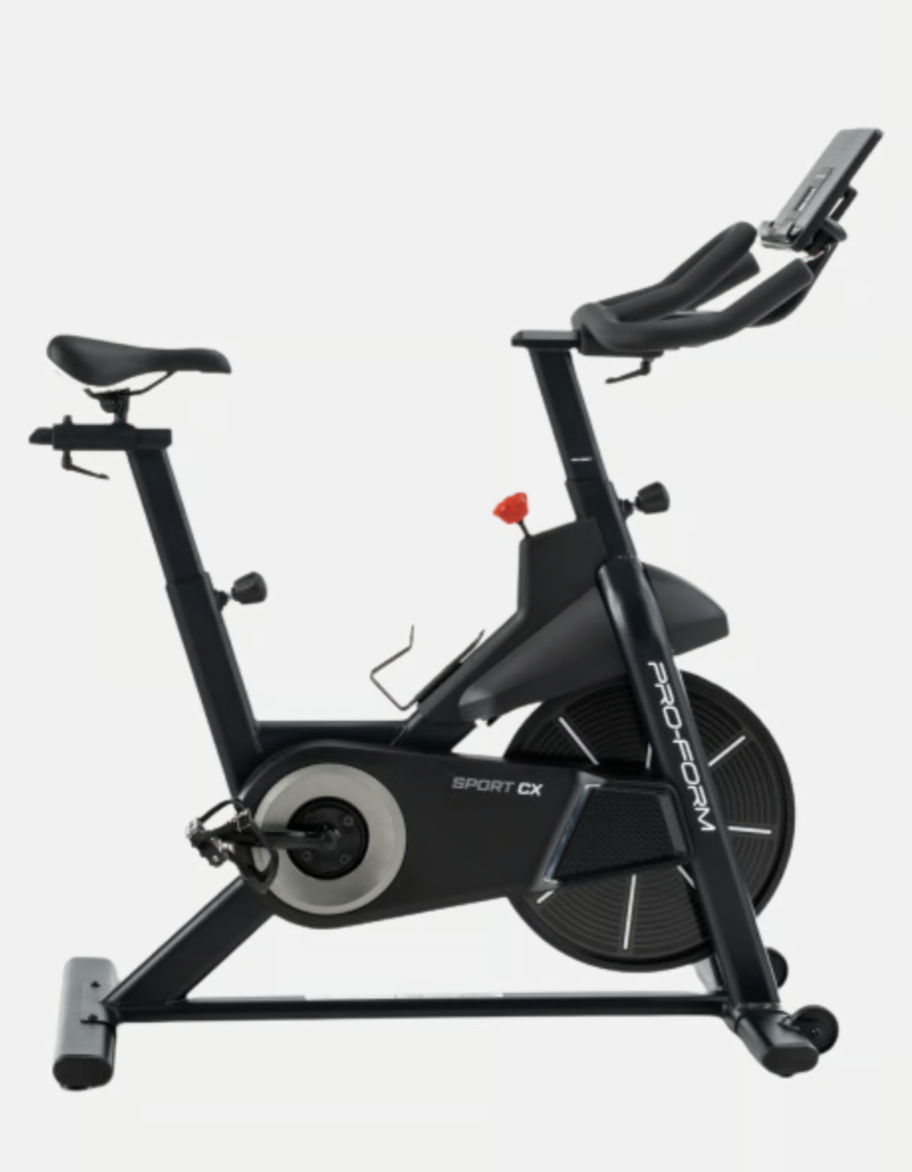 BICICLETA SPINNING PRO FORM CON GRAN PANTALLA LCD Y SOPORTE PARA TABLETA INTEGRADO