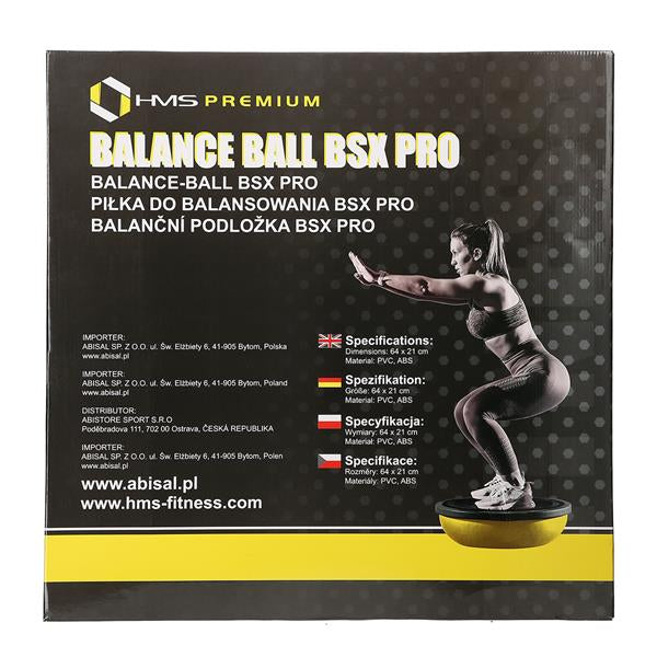 PELOTA DE EQUILIBRIO BSX PRO NEGRA HMS PREMIUM