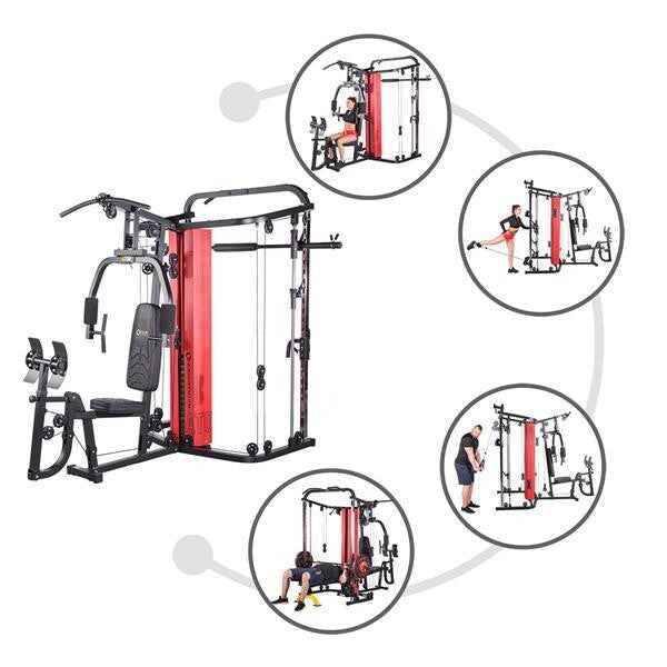 MÁQUINA SMITH + MULTI-GIMNASIO ATOM HMS PREMIUM