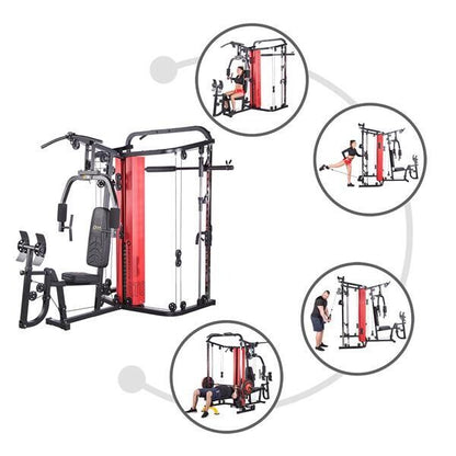 MÁQUINA SMITH + MULTI-GIMNASIO ATOM HMS PREMIUM