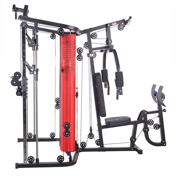 MÁQUINA SMITH + MULTI-GIMNASIO ATOM HMS PREMIUM