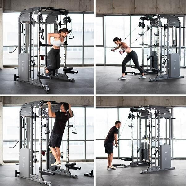 MÁQUINA SMITH SEMI COMERCIAL HMS CYKLOP 4 CON 240 KG